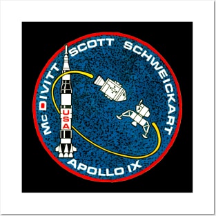 Apollo 9 mission Patch Posters and Art